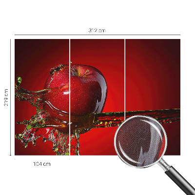 Nursery wall mural with a juicy, energetic design
