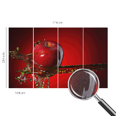 Nursery wall mural with a juicy, energetic design