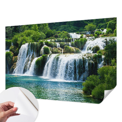 Peel and stick wall mural with a natural harmony design