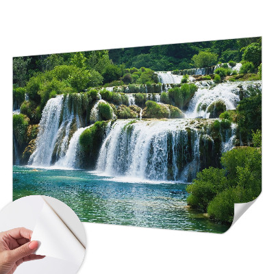 Peel and stick wall mural with a natural harmony design