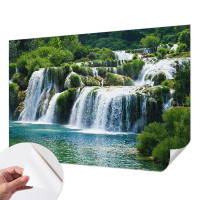 Peel and stick wall mural with a natural harmony design