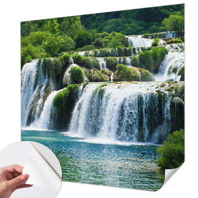 Peel and stick wall mural with a natural harmony design