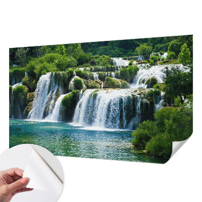 Peel and stick wall mural with a natural harmony design