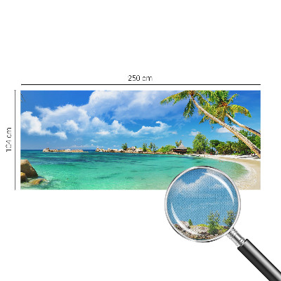Self-adhesive photo wallpaper with a tropical paradise motif