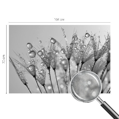 Stick-on wall mural with a wet delicacy design