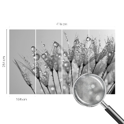 Stick-on wall mural with a wet delicacy design