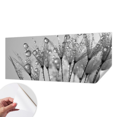 Stick-on wall mural with a wet delicacy design