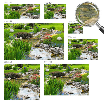 Peel and stick wall mural for bedroom Idyllic Garden