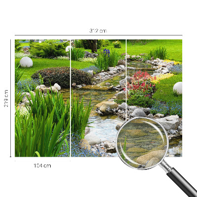 Peel and stick wall mural for bedroom Idyllic Garden