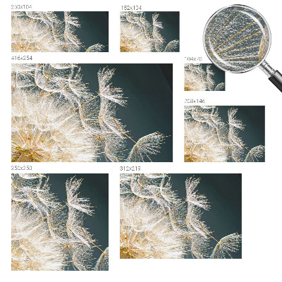 3D wall mural with a dandelion of lightness design