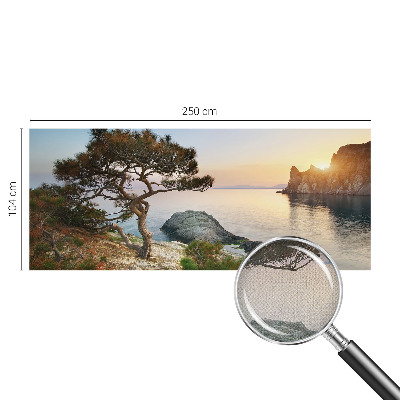 Peel and stick wall mural with a peaceful nature scene