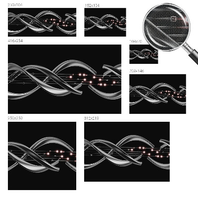 Children's wall mural Braided pattern