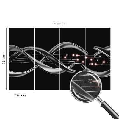 Children's wall mural Braided pattern