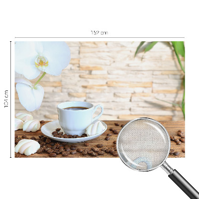 Peel and stick wall mural for living room with a floral relaxation design