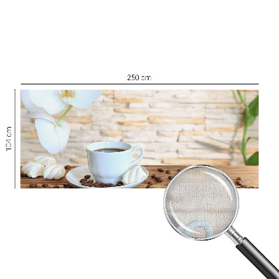 Peel and stick wall mural for living room with a floral relaxation design