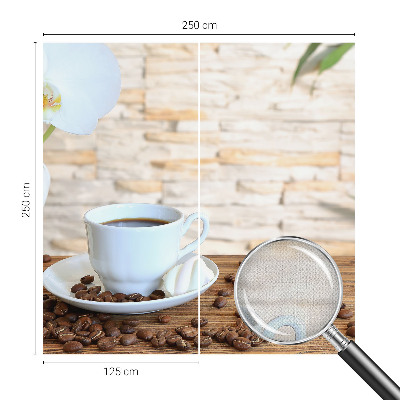 Peel and stick wall mural for living room with a floral relaxation design