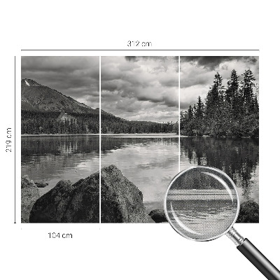 Peel and stick wall mural for kids' room Mountain panorama