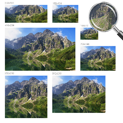 Nursery wall mural with a picturesque mountain scene