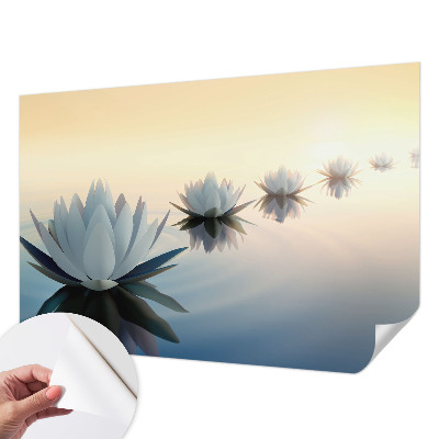 Peel and stick wall mural featuring a peaceful scenic view