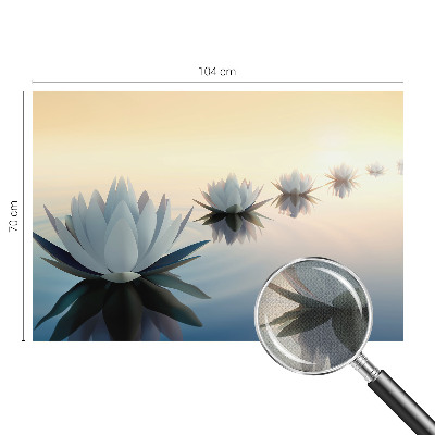 Peel and stick wall mural featuring a peaceful scenic view