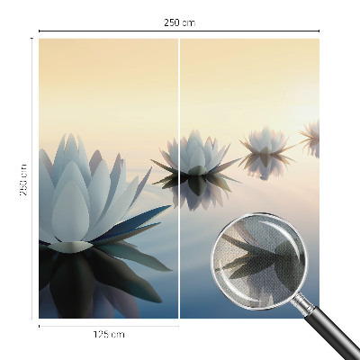 Peel and stick wall mural featuring a peaceful scenic view
