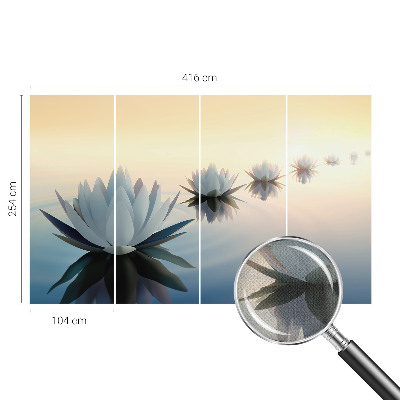 Peel and stick wall mural featuring a peaceful scenic view