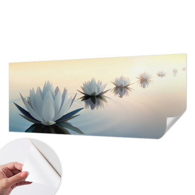 Peel and stick wall mural featuring a peaceful scenic view