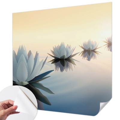 Peel and stick wall mural featuring a peaceful scenic view