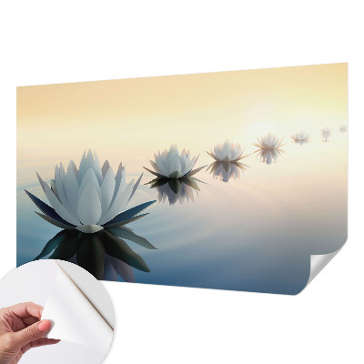 Peel and stick wall mural featuring a peaceful scenic view