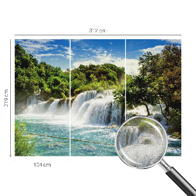 Self-adhesive photo wallpaper with a stunning waterfall motif