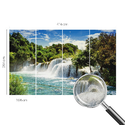 Self-adhesive photo wallpaper with a stunning waterfall motif