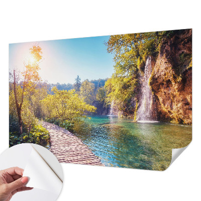 Peel and stick wall mural for bedroom with a natural landscape design