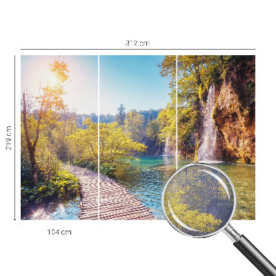 Peel and stick wall mural for bedroom with a natural landscape design