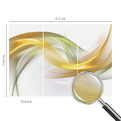 3D Wall Mural featuring a fluid harmony design
