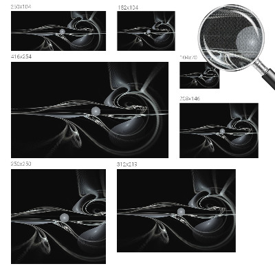 Nursery wall mural Fluid lines