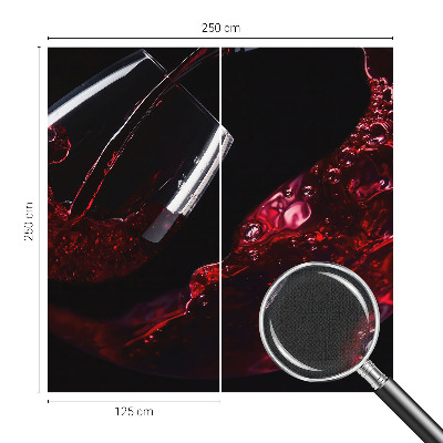 Peel and stick wall mural for living room in a red wine color