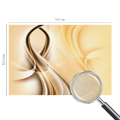 Peel and stick wall mural with wavy line pattern