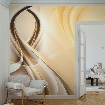 Peel and stick wall mural Wavy lines