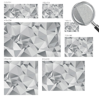 Stick-on wall mural with an abstract geometric design