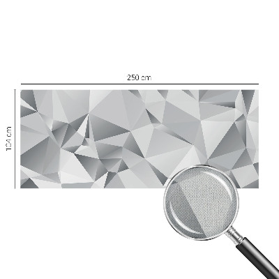 Stick-on wall mural with an abstract geometric design