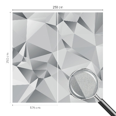 Stick-on wall mural with an abstract geometric design