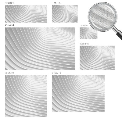 Self-adhesive photo wallpaper with an elegant waves design