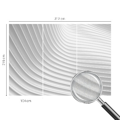 Self-adhesive photo wallpaper with an elegant waves design