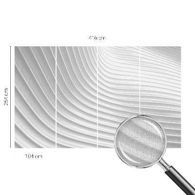 Self-adhesive photo wallpaper with an elegant waves design