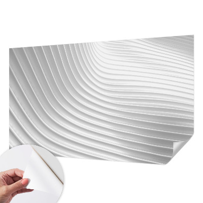Self-adhesive photo wallpaper with an elegant waves design