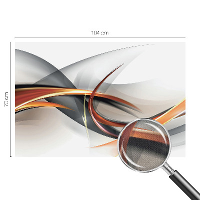 Removable wall mural wallpaper with an abstract dynamic pattern