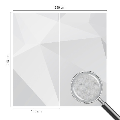 Removable wall mural Gray triangles