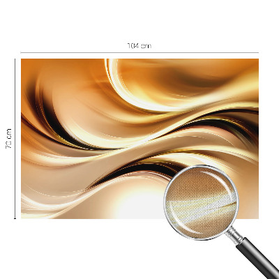 Peel and stick wall mural for living room with fluid line motif