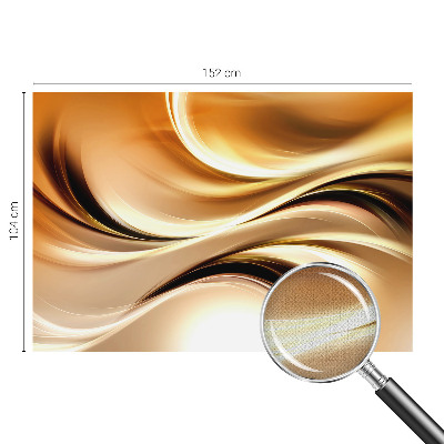 Peel and stick wall mural for living room with fluid line motif