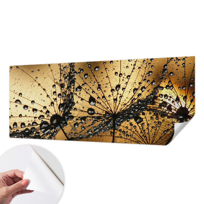 3D photo wallpaper mural with a delicate drops design